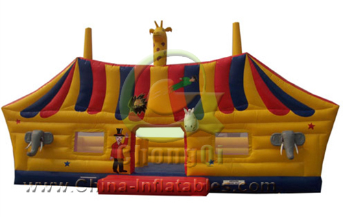 inflatable giraffe bouncy castle